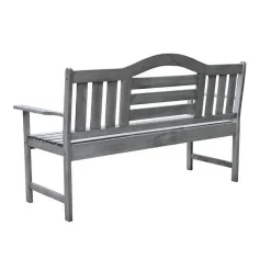 SenS-Line Nevada tuinbank met uitklapbaar tafeltje - Grijs - 150 cm - Meranti h