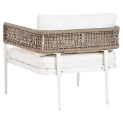 SERLA - Loungeset 4-zits - Wit - Aluminium