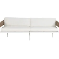 SERLA - Loungeset 4-zits - Wit - Aluminium