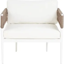 SERLA - Loungeset 4-zits - Wit - Aluminium