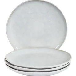 SESAME - Dinerborden set van 4 - Lichtgrijs - Steengoed