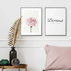 Set poster met lijst - Dream Flower
