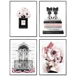 Set poster met lijst - Franse mode