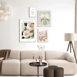 Set poster met lijst - Gevoel van Groen