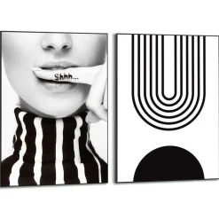 Set poster met lijst - Stilte in Stijl