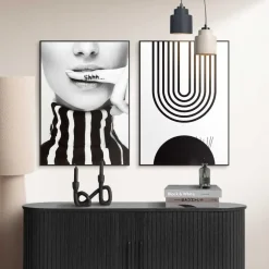 Set poster met lijst - Stilte in Stijl