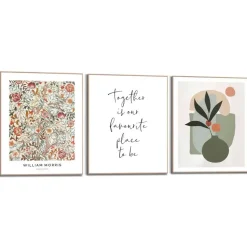 Set poster met lijst - William Morris - Bloemen