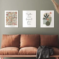 Set poster met lijst - William Morris - Bloemen