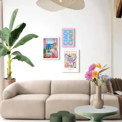 Set poster met lijst - Zomer aan Zee