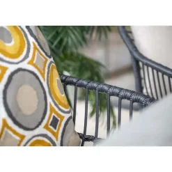 Set van 4 - Garden Impressions Margriet tuinstoel - Zwart/Zand