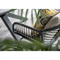 Set van 4 - Garden Impressions Margriet tuinstoel - Zwart/Zand