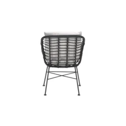 Set van 4 - Garden Impressions Margriet tuinstoel - Zwart/Zand