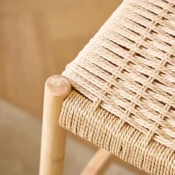 Set van 2 Barkrukken Massief Hout Scandinavisch