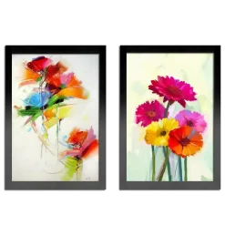 Set van 2 Fotokaders - A4 formaat - Foto Lijsten in MDF Hout - Zwart