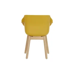 Set van 2- Hartman Sophie Studio diningstoel- Curry Yellow- Teak poot