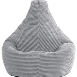 Set van 2 icon Kinderzitzakken Dalton - Corduroy Zitzak - Grijs