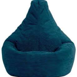 Set van 2 icon Kinderzitzakken Dalton - Corduroy Zitzak - Blauwgroen