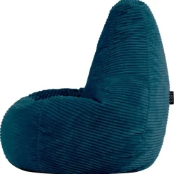 Set van 2 icon Kinderzitzakken Dalton - Corduroy Zitzak - Blauwgroen