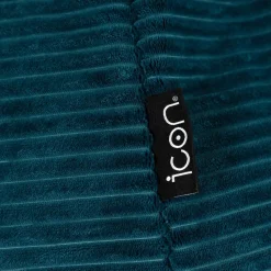 Set van 2 icon Kinderzitzakken Dalton - Corduroy Zitzak - Blauwgroen