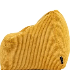 Set van 2 icon Kinderzitzakken Morgan - Corduroy Zitzak met Vulling - Geel