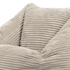 Set van 2 icon Kinderzitzakken Morgan - Corduroy Zitzak met Vulling - Beige