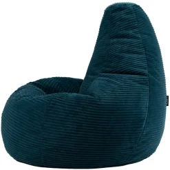 Set van 2 icon Zitzak Dalton - Corduroy Zitzak Volwassenen - Blauwgroen