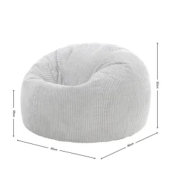 Set van 2 icon Zitzak Kingston - Corduroy Zitzak Volwassenen - Oranje