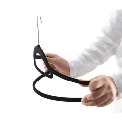 Set van 30 Kledinghangers met Fluwelen laagje - Zwart