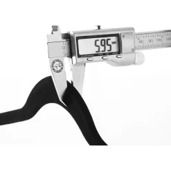 Set van 50 kleerhangers - Fluweel - Anti-slip - Kapstokken met Broeklat - Zwart