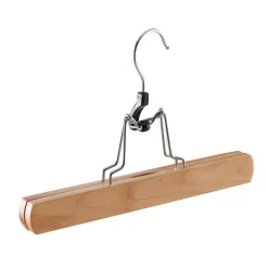 Set van 12 Massief Houten Broek hangers - met vilt Anti-Slip