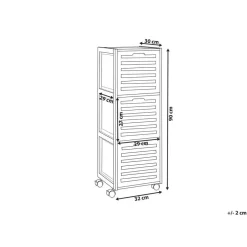 SHAWNEE - Badkamerkast - Lichthout - Bamboe