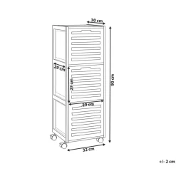 SHAWNEE - Badkamerkast - Lichthout - Bamboe