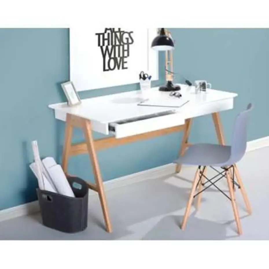 SHESLAY - Bureau - Wit - MDF