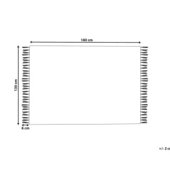 SHIVPURI - Plaid - Blauw - 130 x 180 cm - Katoen