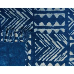 SHIVPURI - Plaid - Blauw - 130 x 180 cm - Katoen