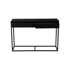 Sidetable Rechthoek 120cm - Zwart Mangohout - Kala