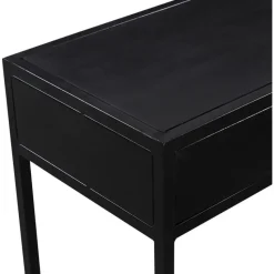 Sidetable Rechthoek 120cm - Zwart Mangohout - Kala