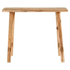 Sidetable Teakhout Naturel - 90x30x80cm - Landelijke Stijl