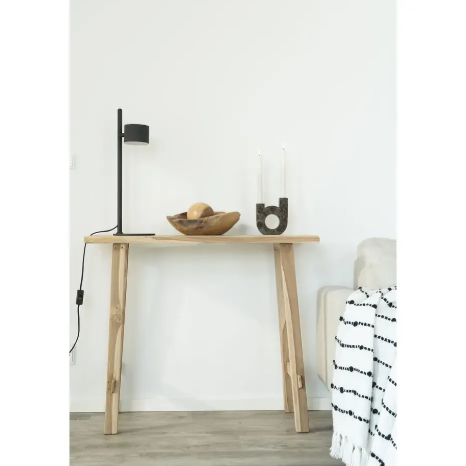 Sidetable Teakhout Naturel - 90x30x80cm - Landelijke Stijl