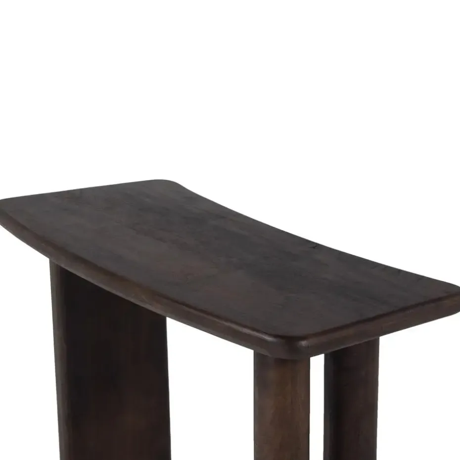 Sidetable Zwart - Mangohout - 113x44x76cm - Tafel Rumi