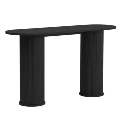 Sidetable Zwart Eikenhout - 130x40x75cm - Nola