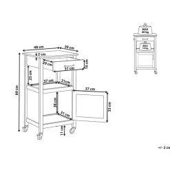 SIENA - Keukentrolley - Wit - MDF