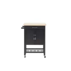 SIENA - Keukentrolley - Zwart - MDF