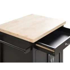 SIENA - Keukentrolley - Zwart - MDF