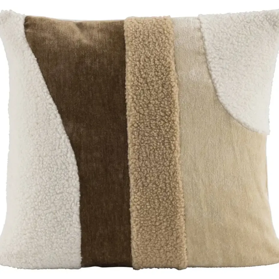 Sierkussen Brent - beige/bruin - 45x45 cm