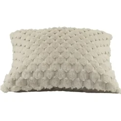 Sierkussen Cynthia - ivoor - 45x45 cm