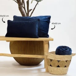 Sierkussen Finn - Insignia Blue - 30x50 cm