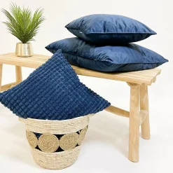 Sierkussen Finn - Insignia Blue - 45x45 cm