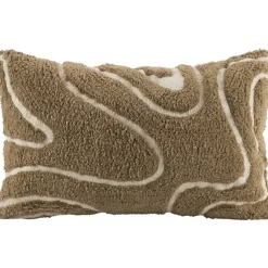 Sierkussen Guust - bruin/wit - 30x50 cm