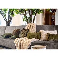 Sierkussen Hazel - Military Olive - 50x50 cm